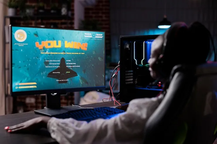 HTML5 Game Development Agency targeting UK showcasing gaming victory screen
