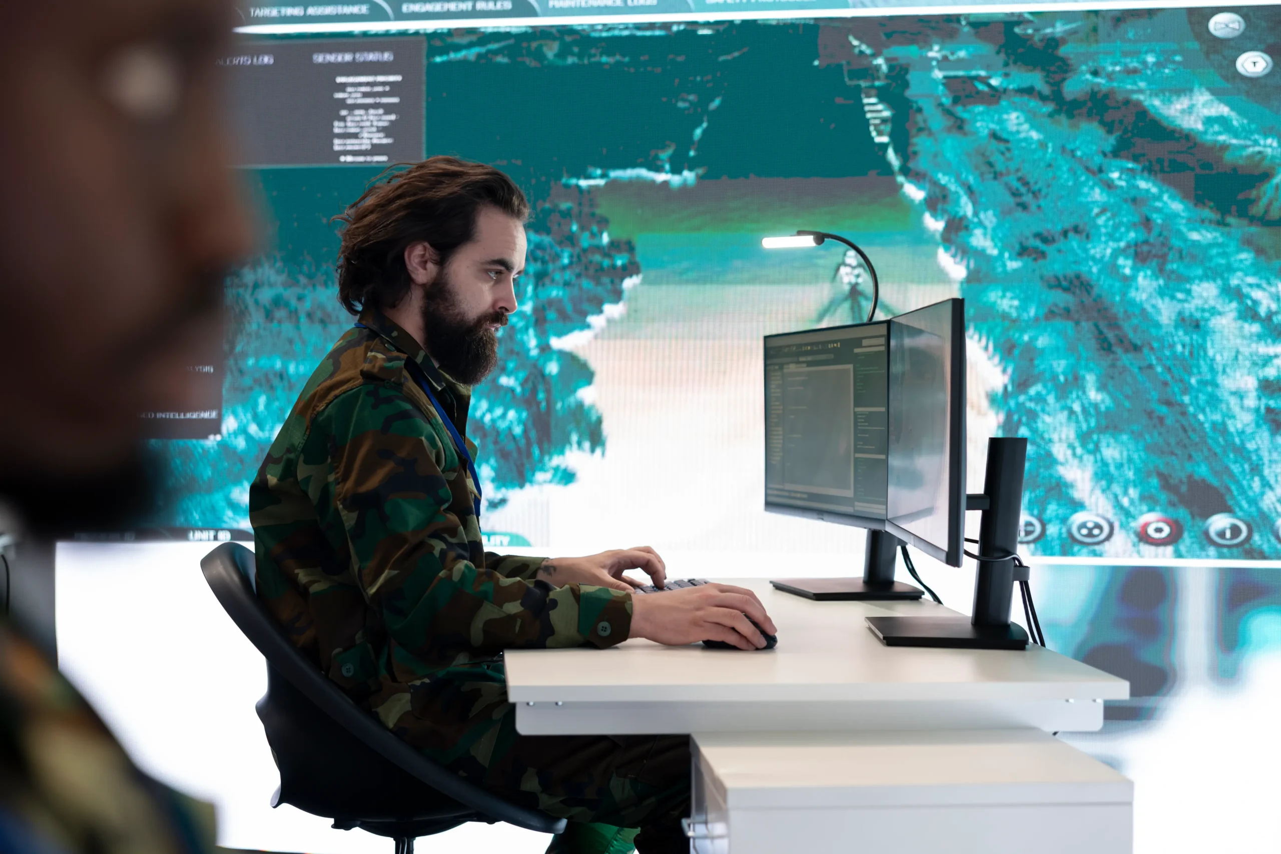 High-tech military mission setup shown by Shooter Game Development Agency in UK